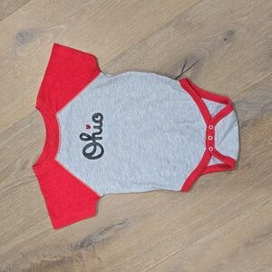 *Last Chance* Ohio State Love 12 month Grey onesie bodysuit Baby shower gift